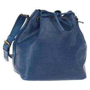 LOUIS VUITTON Epi Petit Noe Shoulder Bag Blue M44105 LV Auth 158656
